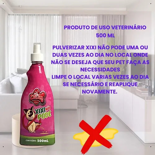 Kit Educador Sanitário para Cães – Xixi Não Pode 500ml + Xixi Pode 30ml | ForPatas