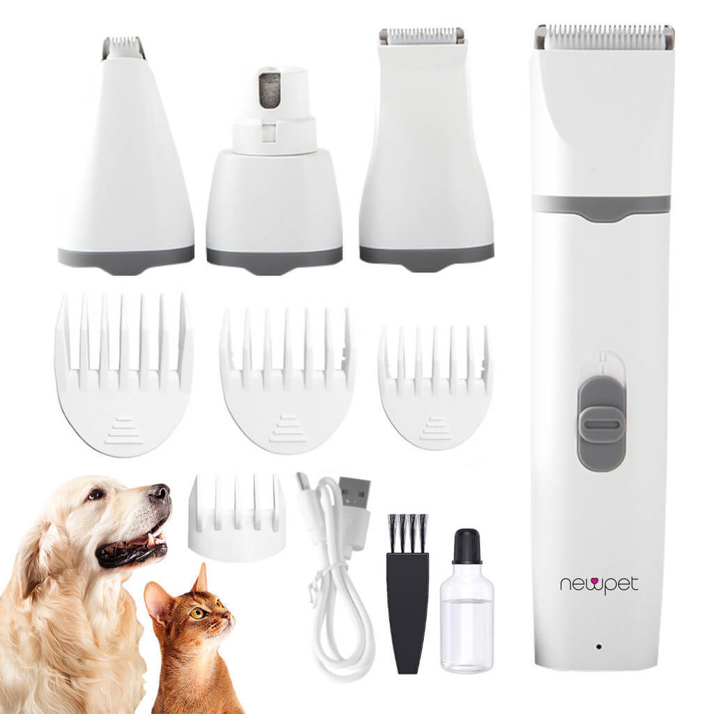 Máquina de Tosa 4 em 1 Profissional para Pets – Silenciosa, Bivolt e Recarregável | ForPatas
