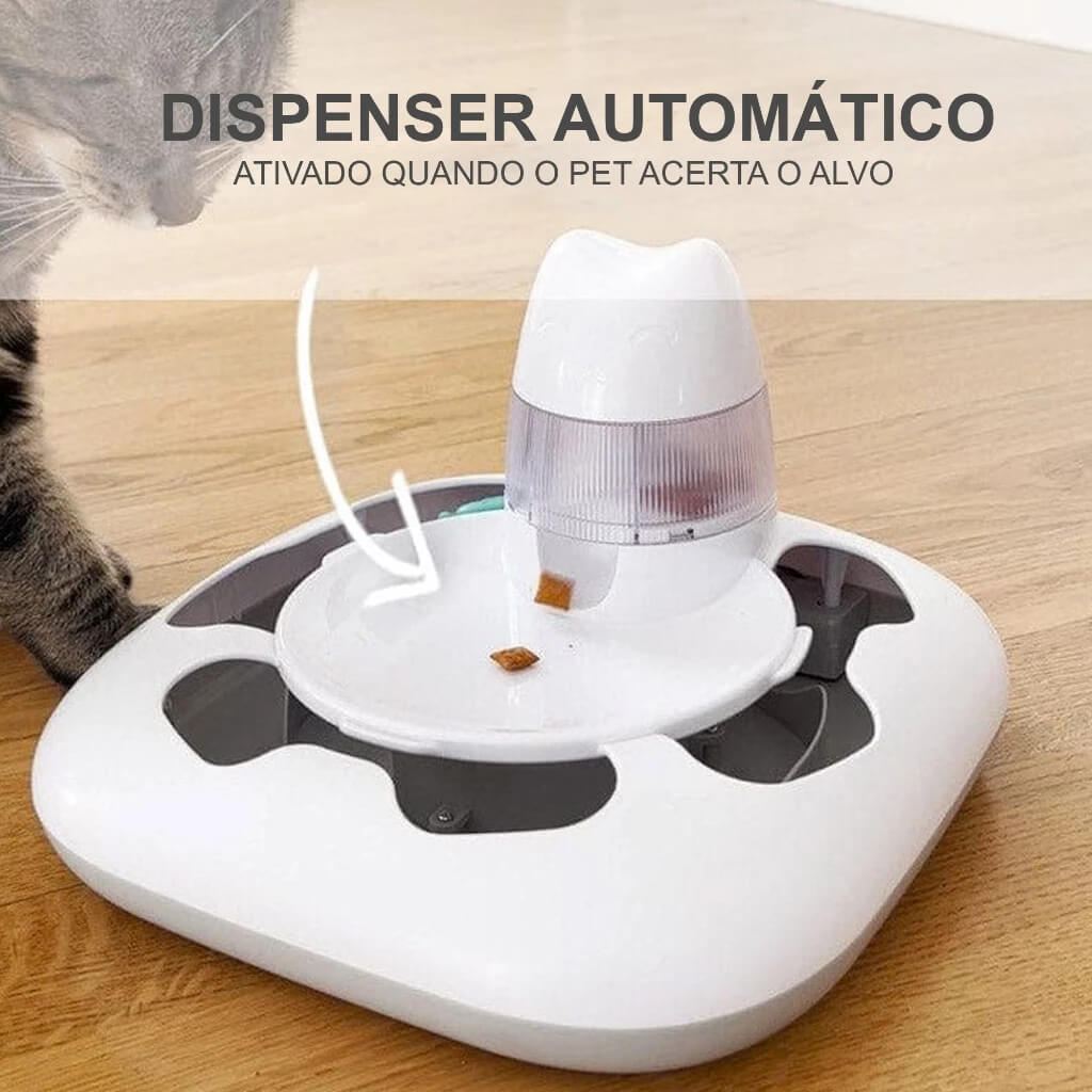 Brinquedo Interativo Inteligente para Gatos – Dispensa Petiscos Automático | ForPatas