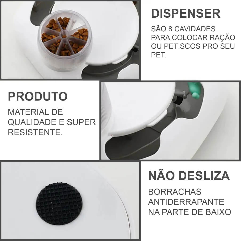 Brinquedo Interativo Inteligente para Gatos – Dispensa Petiscos Automático | ForPatas