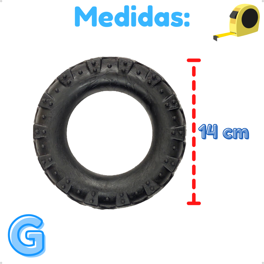 Kit Mordedor Resistente com Pneu, Osso e Bola Cravo para Cães – Lupzy™