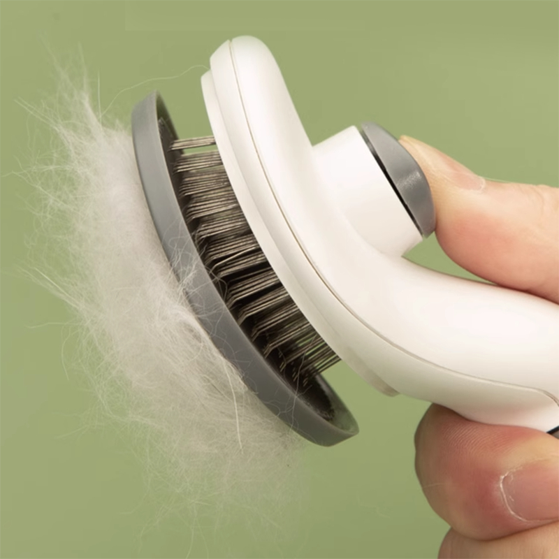 Escova Pente Pet em Plástico e Metal Petzen™ | Remove Pelos com Conforto