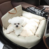 Cama de assento de carro para cachorro de couro sintético à prova d'água - Pawzly™