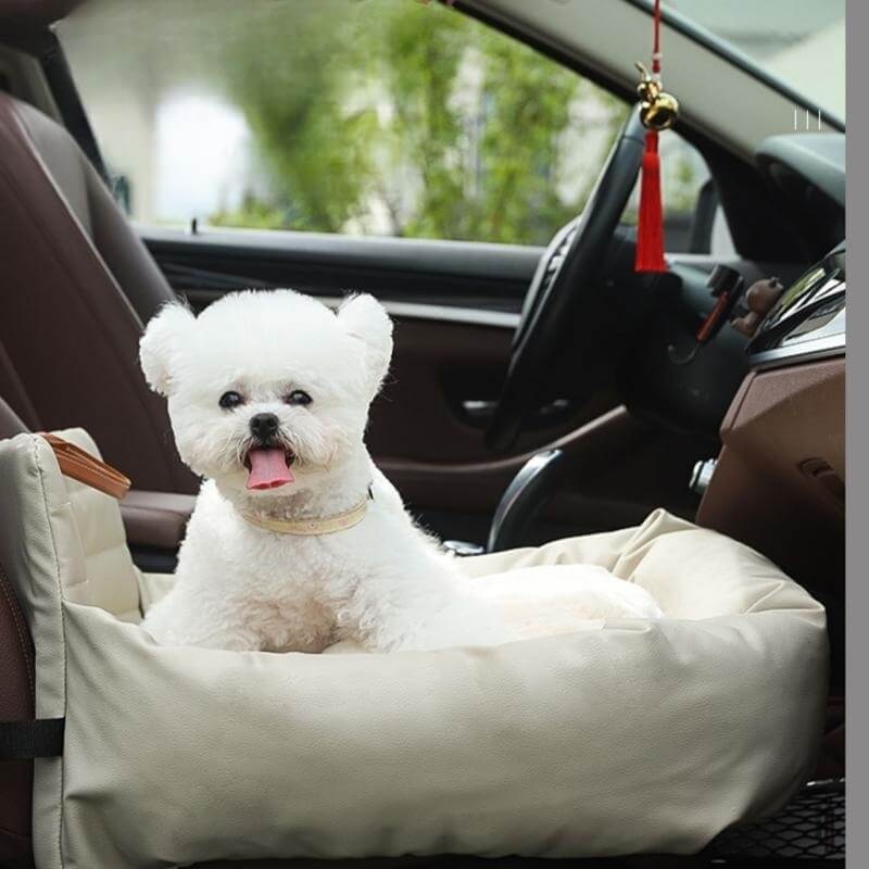 Cama de assento de carro para cachorro de couro sintético à prova d'água - Pawzly™
