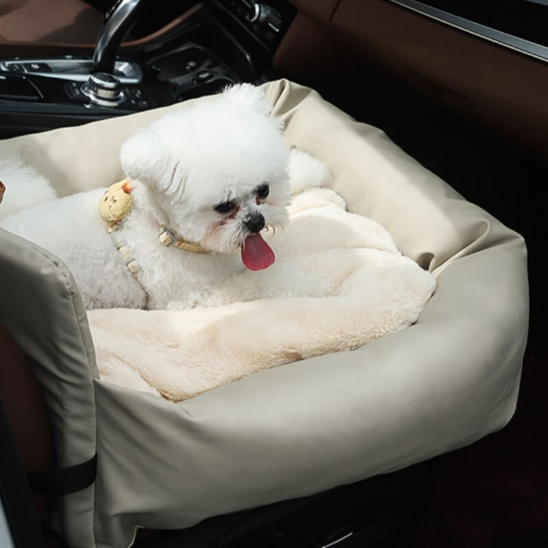 Cama de assento de carro para cachorro de couro sintético à prova d'água - Pawzly™
