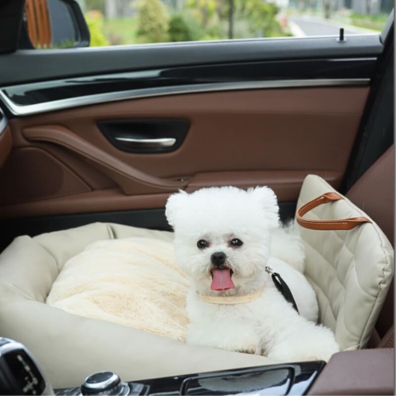 Cama de assento de carro para cachorro de couro sintético à prova d'água - Pawzly™