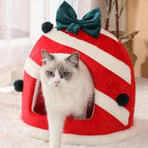 Cama Oval Para Gato de Natal - Lupzy™