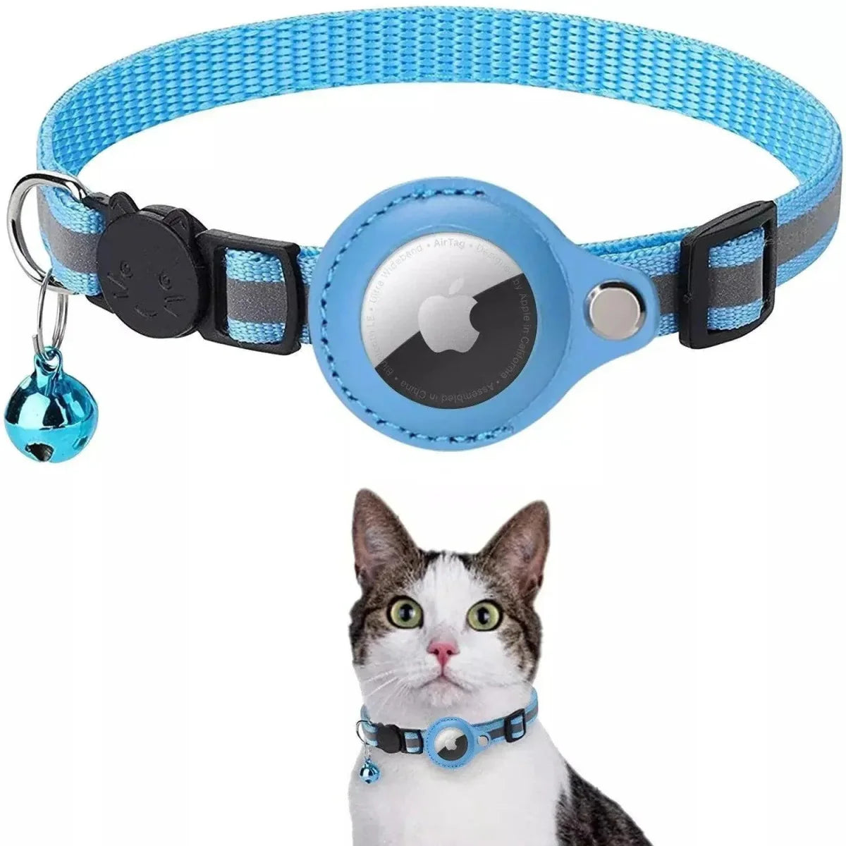 Coleira com Rastreador para Pets Azul – GPS Anti-Fuga