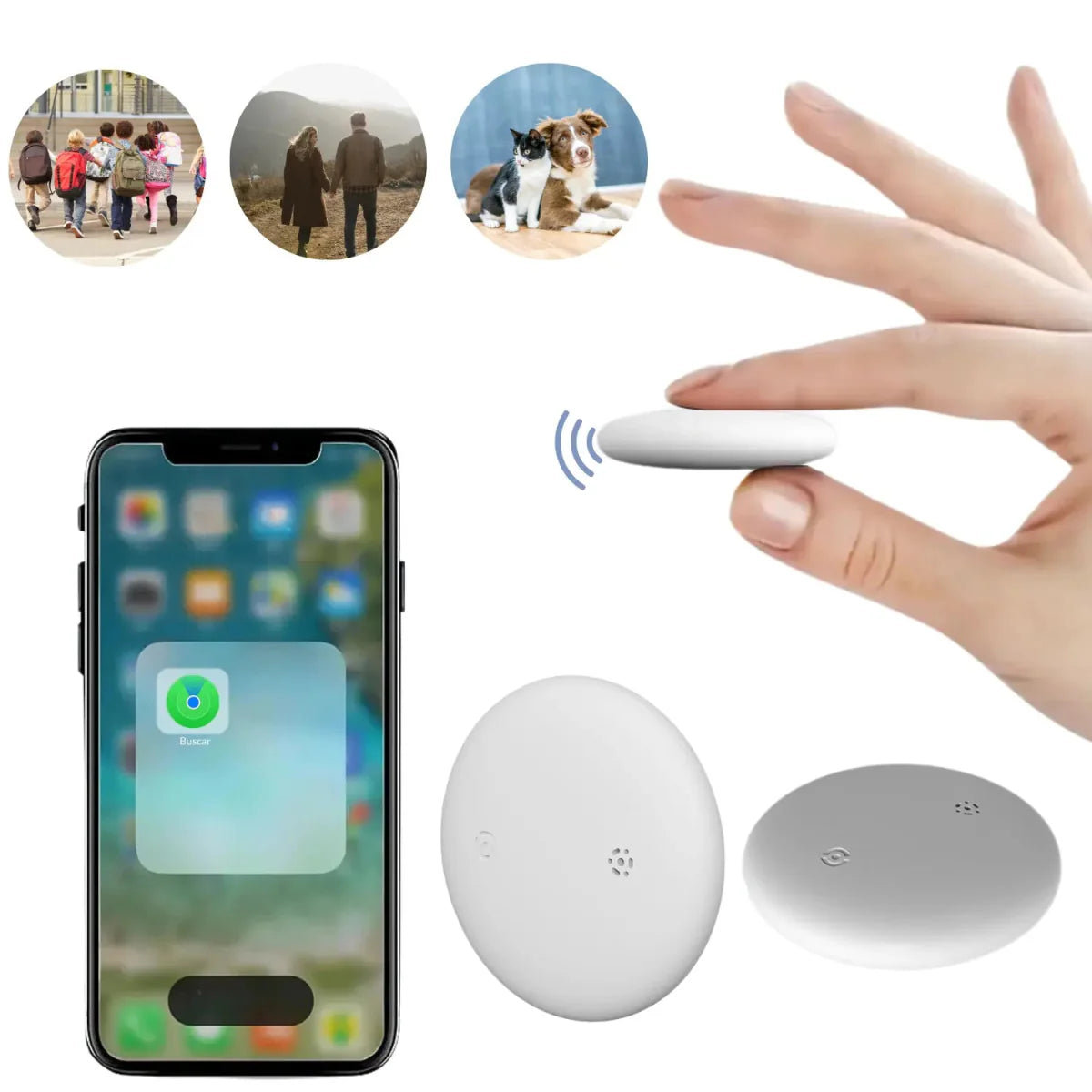 Coleira com Rastreador para Pets Preta – GPS Anti-Fuga