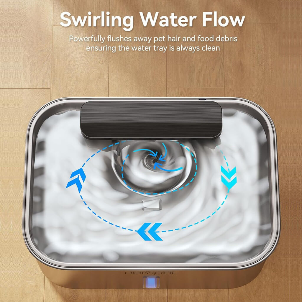 Bebedouro Inox Newpet 12L para Cães e Gatos – Grande Capacidade e Filtro Extra | ForPatas