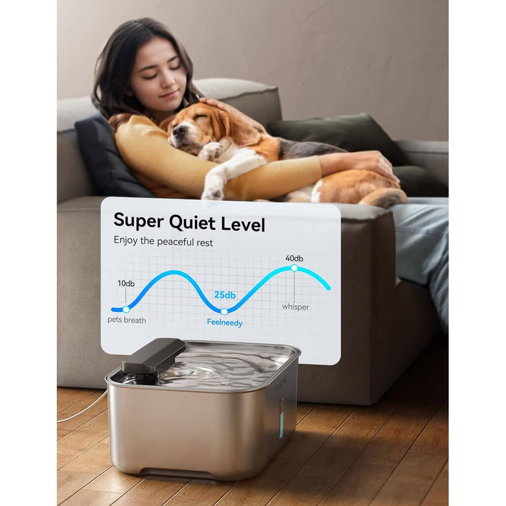 Bebedouro Inox Newpet 12L para Cães e Gatos – Grande Capacidade e Filtro Extra | ForPatas