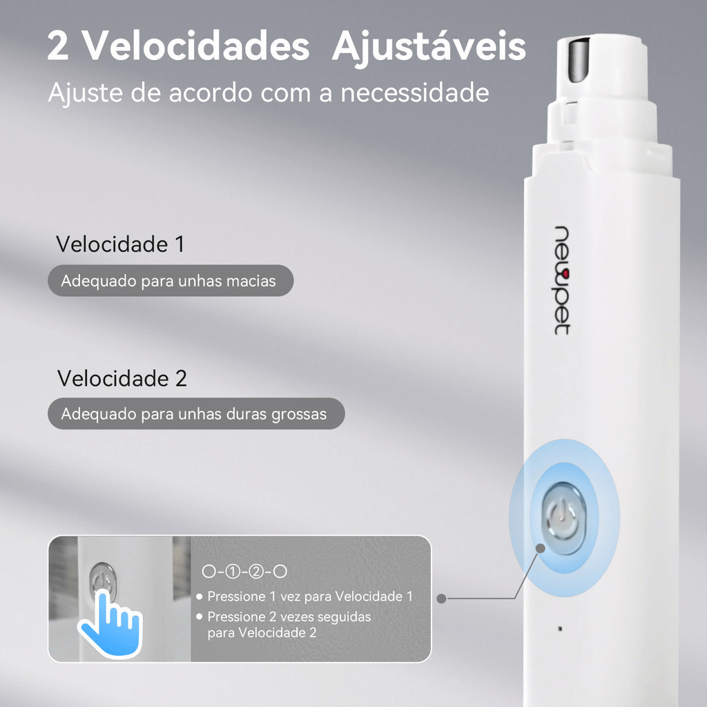 Cortador de Unhas Pet 2 em 1  – Alicate + Lixa