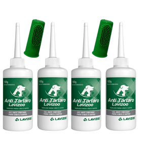 Gel Anti Tártaro Lavizoo + Dedeira – Higiene Bucal e Hálito Fresco para Pets | ForPatas
