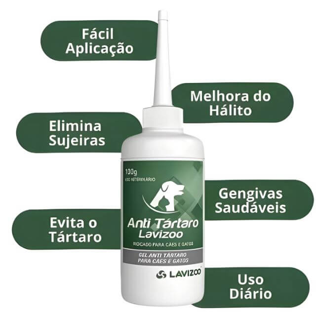 Gel Anti Tártaro Lavizoo + Dedeira – Higiene Bucal e Hálito Fresco para Pets | ForPatas