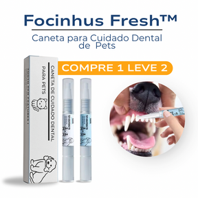 Focinhus Fresh ™ -  Caneta para Cuidado Dental de Pets
