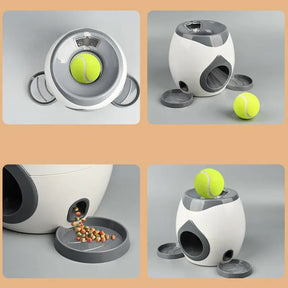 Brinquedo Interativo Lançador de Bolas –Com Dispenser de Petiscos | Duty™