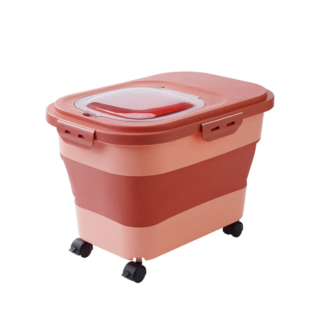 Armazenador Dobrável de Ração 15kg com Copo Medidor – ForPatas