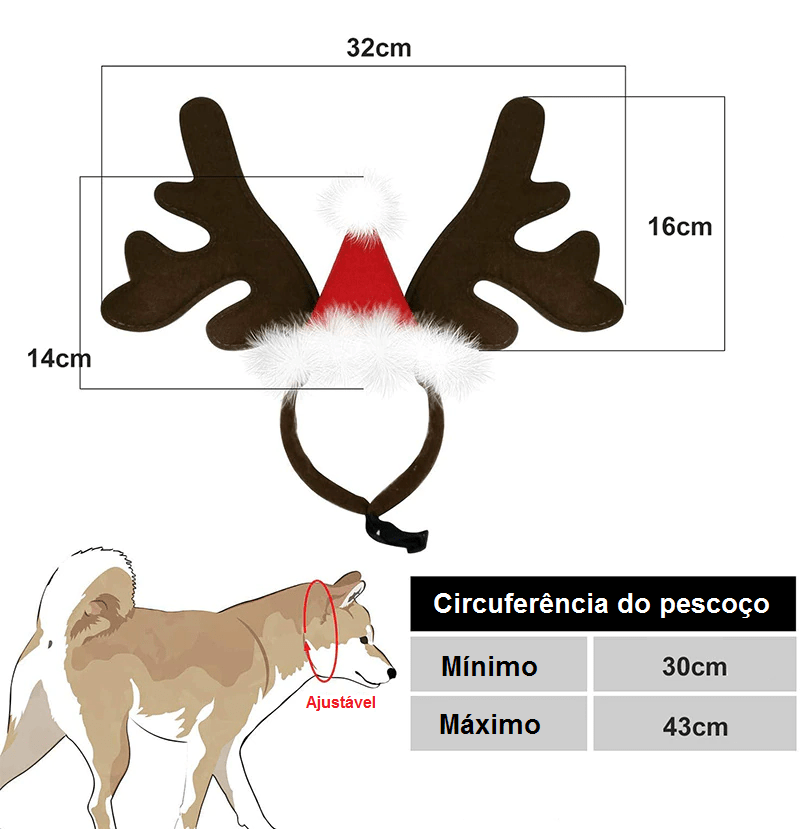 Acessório Rena Natalina - Snouty™