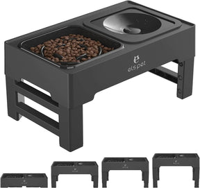 Alimentador Elevada Ajustável e Multifuncional com Comedouro Lento - Furrish™