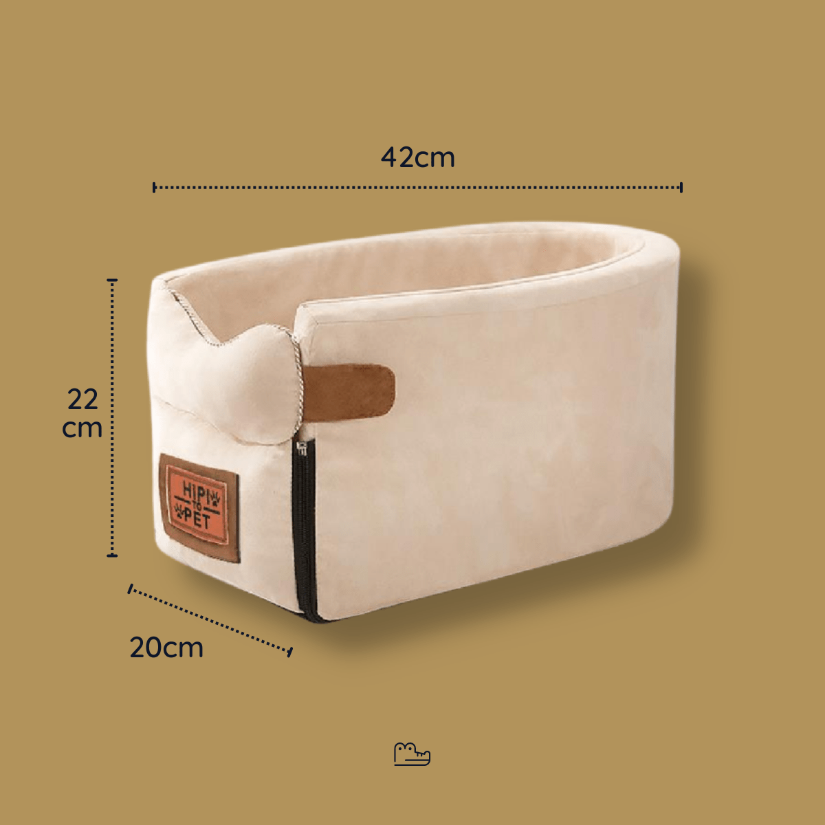 Assento Cadeirinha para Transporte de Cães em Carros - Lupzy™